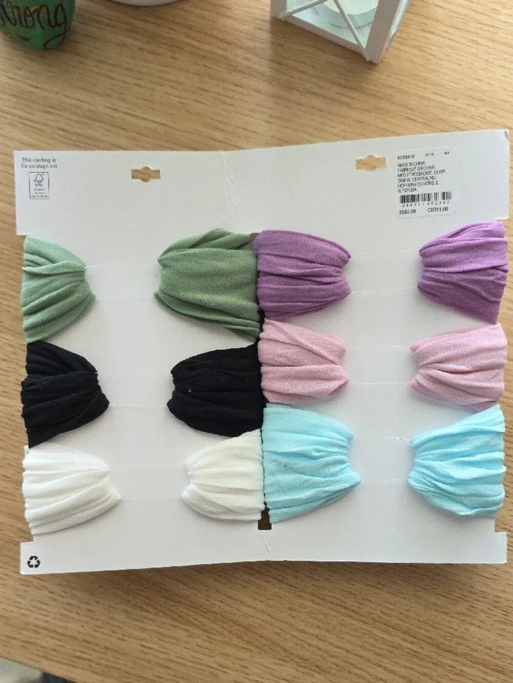 Claire's Kids Bow Headband Set in Purple, Pink, Green, Black, Blue, White